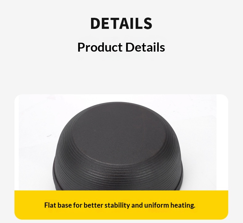 Outdoor Dutch Oven Camping & Home Cooking Suki Non-Coated Non-Stick Thickened Wok Eco-Friendly Heat Preservation Cookware