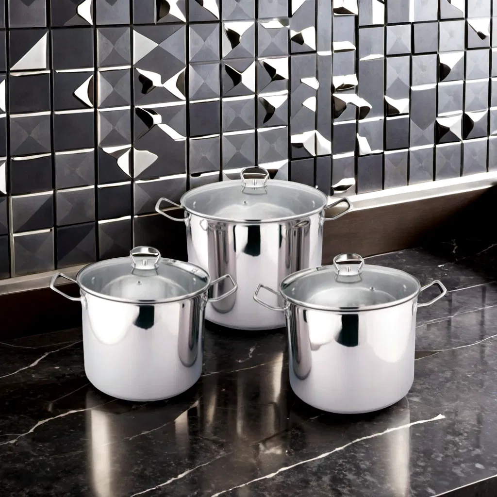 Premium Versatile Kitchen Cookware Large Capacity Casserole Stainless Steel Cooking Pot
