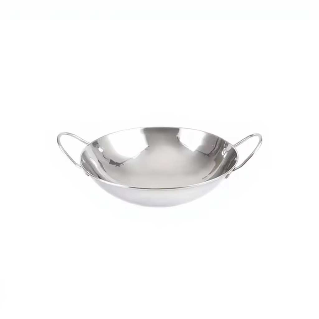 Good Reputation Commercial Large Wok Chinese Kitchenware 7-11 Inch Stainless Steel Household Round Small Hot Pot Wok