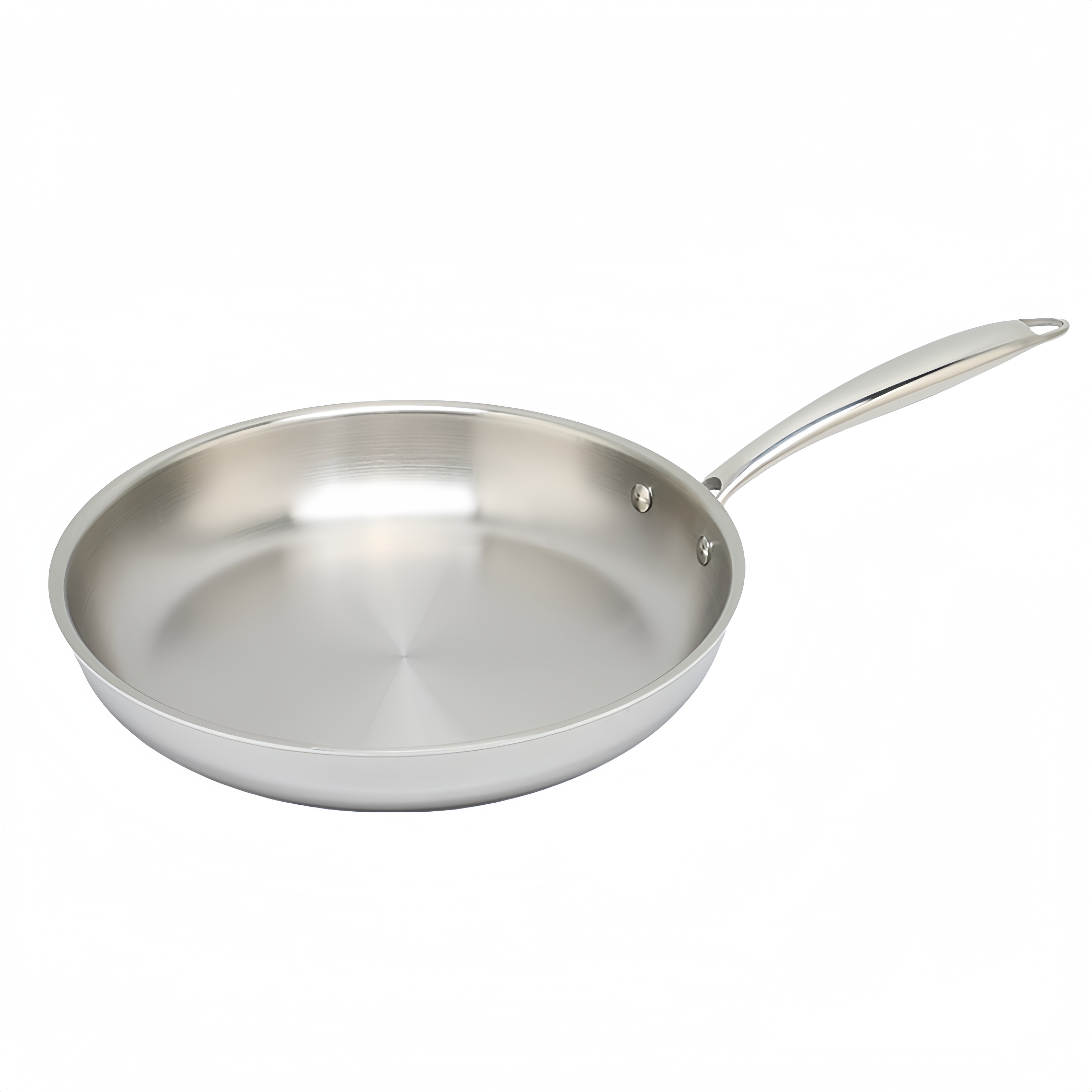 Factory Customized Modern Eco-Friendly Food Grade Stainless Steel Frying Pan Set Stainless Steel Handle For Home Restaurant Use