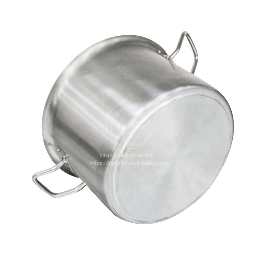 Classic Style Stainless Steel Cooking Pot Set Metal Stock Pots Custom OEM Stainless Steel Cookware