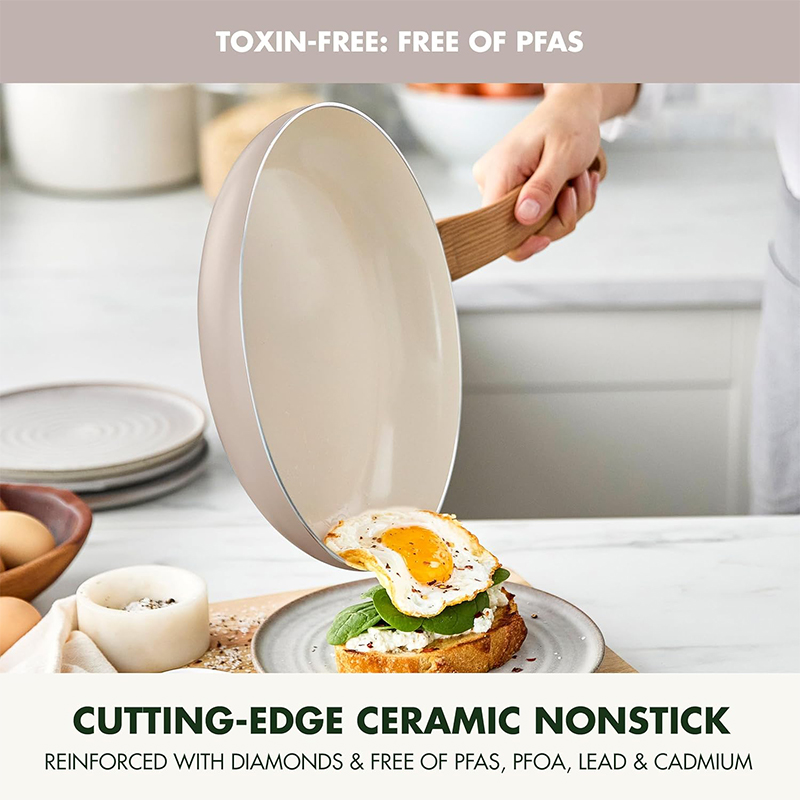 Wholesale 10PCS High Quality Granite Nonstick Premium Cookware Set Kitchen Wares with Induction Bottom