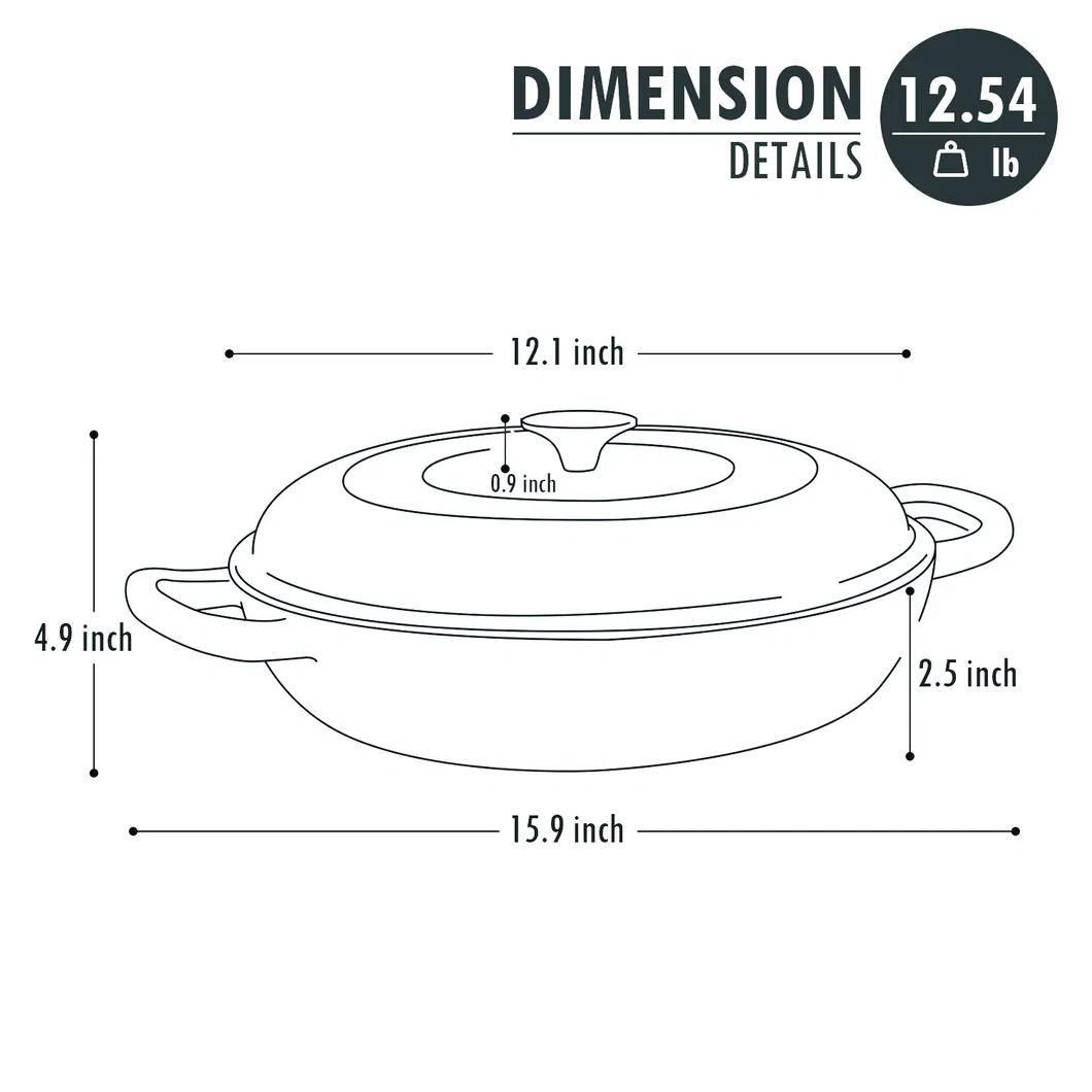 Shallow Cast Iron Pot