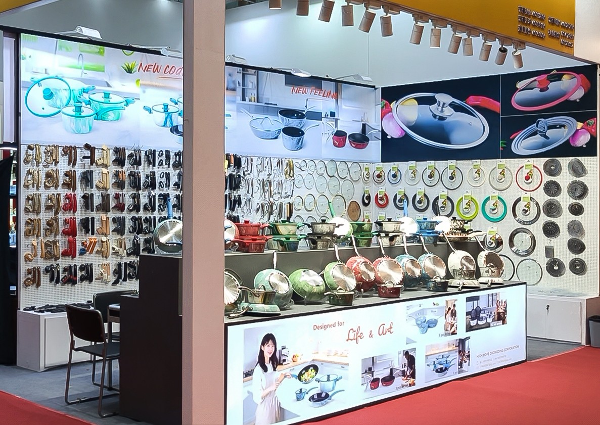 Exhibition booth close-up