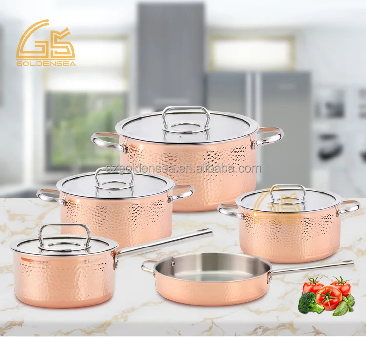 Premium Induction Compatible High Grade Stainless Steel Pots and Pans Complete Cookware Sets for Home Kitchen Daily Cooking