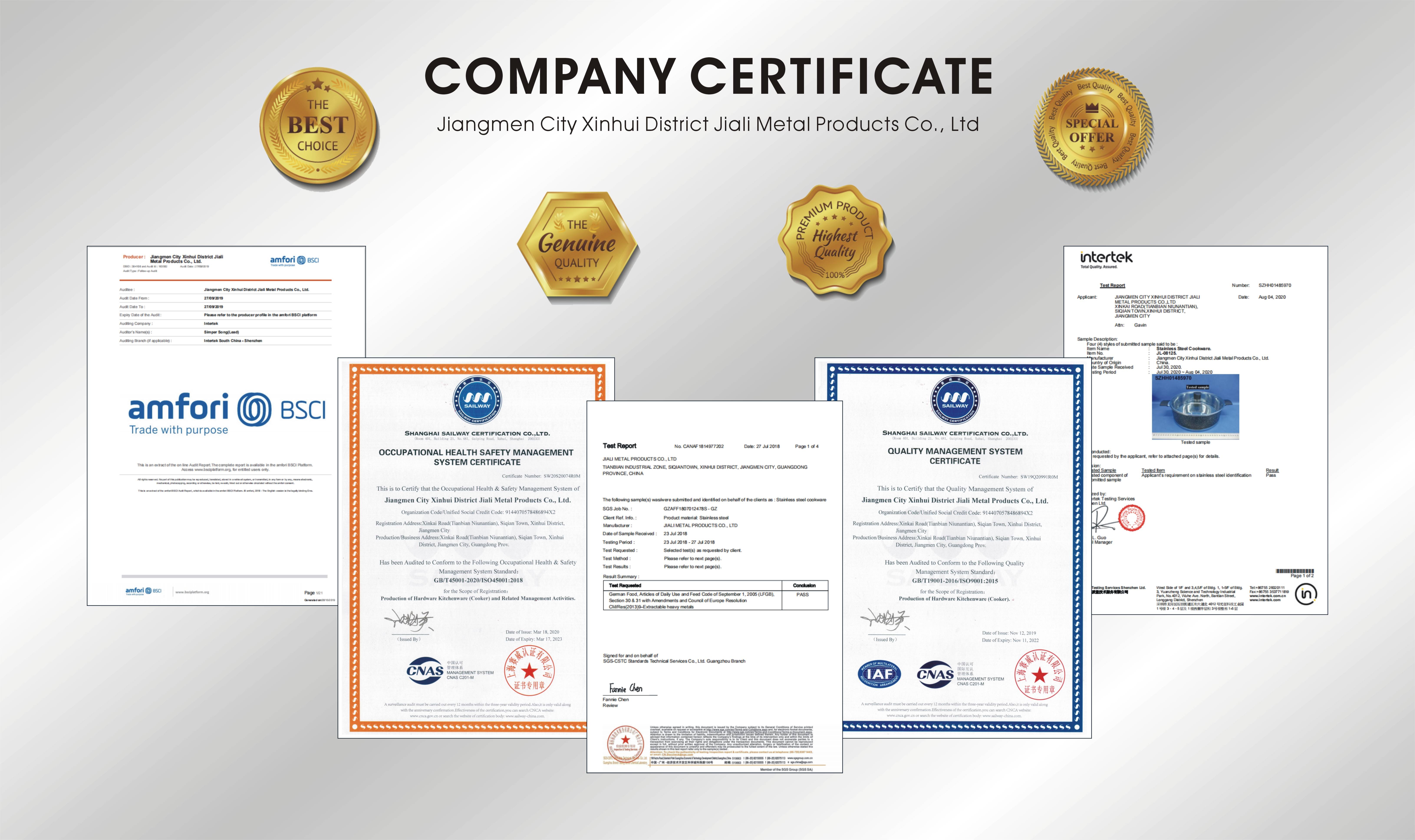 Certification Documents