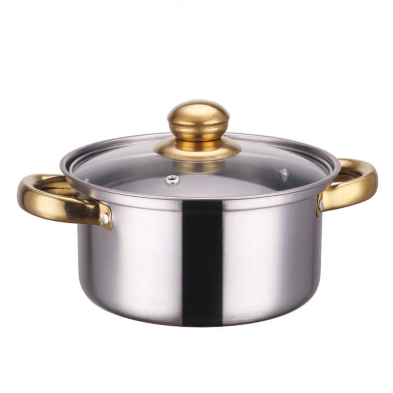 Wholesale Factory Outlet Stainless Steel Stock 12 Pieces Cookware Sets Soup Pots Casseroles Cooking Pot Sets