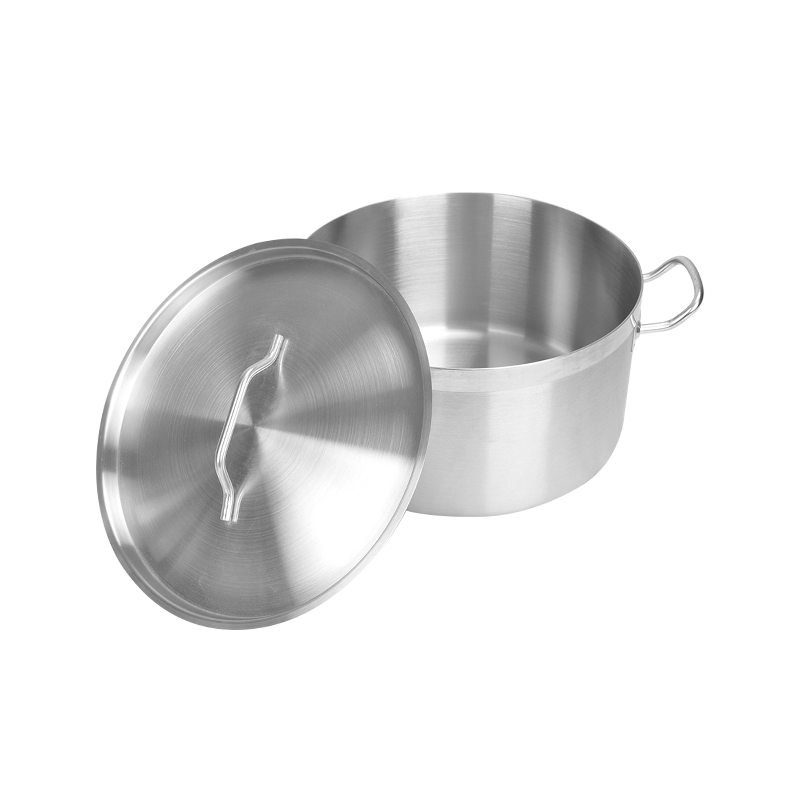 Sleek Superior Double Handles High Capacity Stainless Steel Casserole Pot