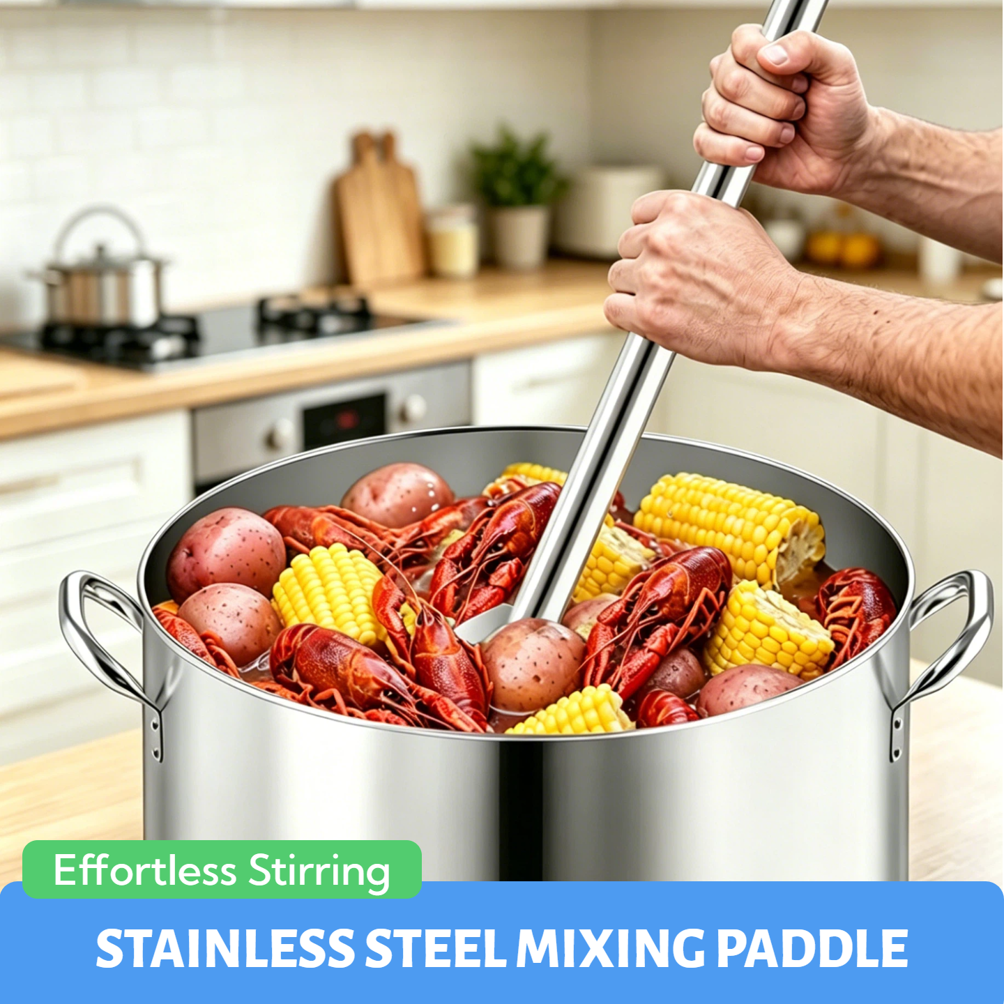 Steamer Pot with Paddle and Pasta Noodle Perforated Basket Food Grade 304 Stainless Steel Cookware Sets