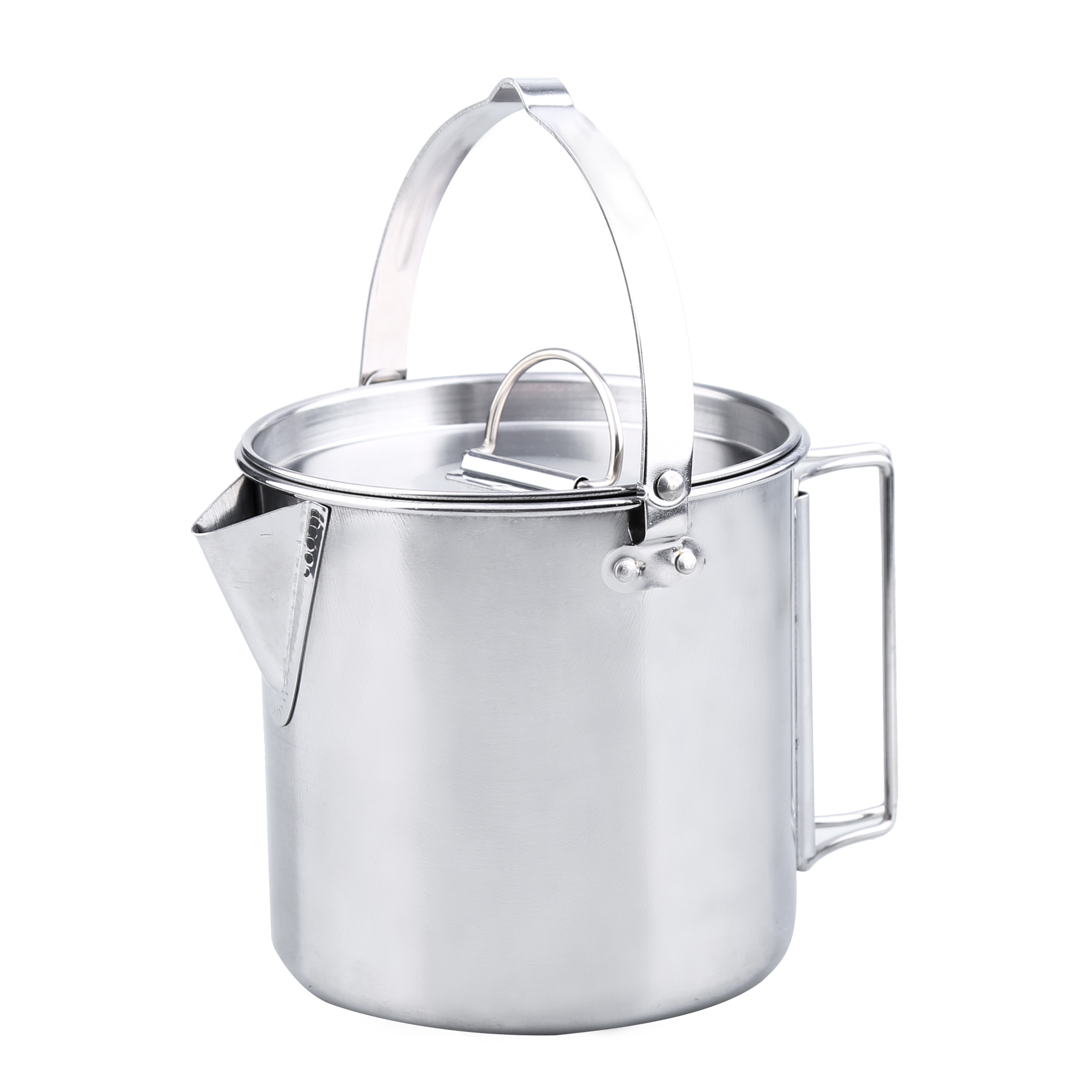 STARCAMP 430 Stainless Steel Portable Cookware Set Lightweight Outdoor Picnic Cooker Camping Kettle Tea Pot Coffee Pot Frying