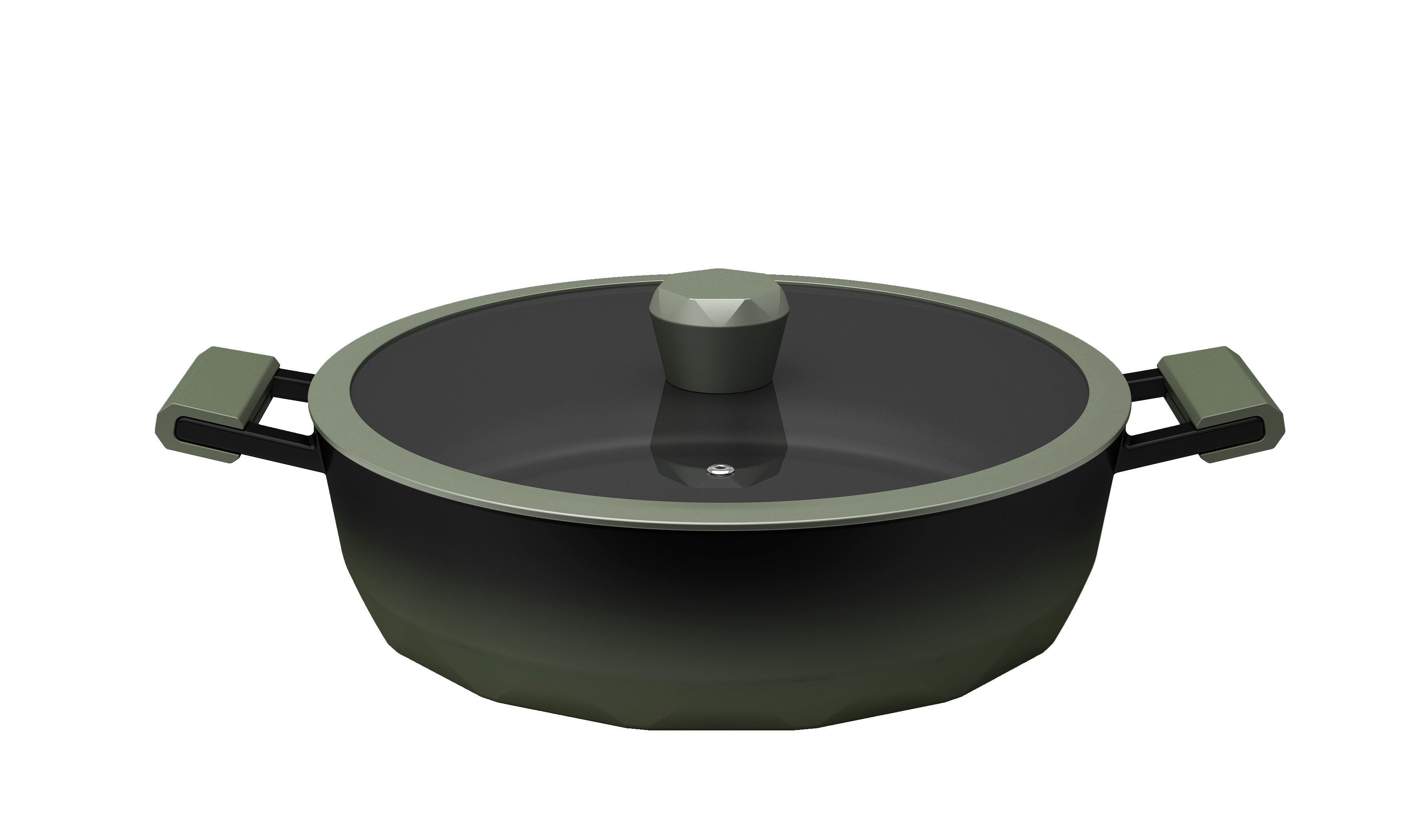 Diamond-Textured Non-Stick Cookware Set Durable Die-Cast Aluminum Body Premium Kitchen Pans with Stylish Design