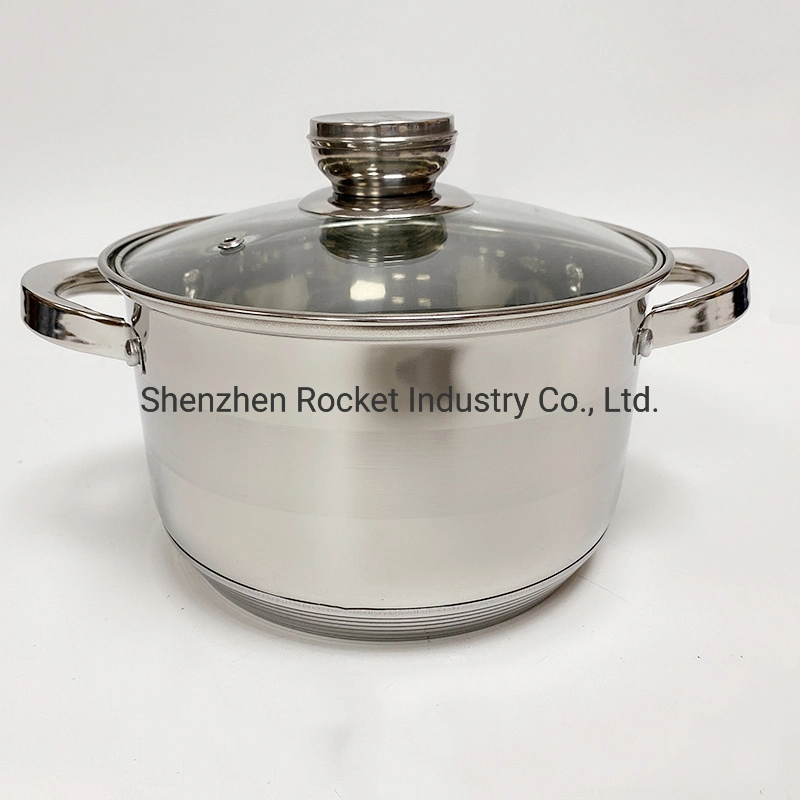 Wholesale Kitchen Casserole Stainless Steel Cooking Kitchen Pots Cookware Sets