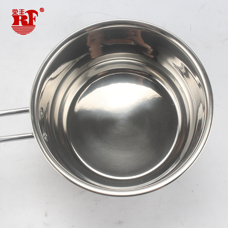 Multifunctional Stainless Steel Induction Saucepan Milk Pot With Glass Lid Sauce Pan With Tempered Glass Lid With Single Handle