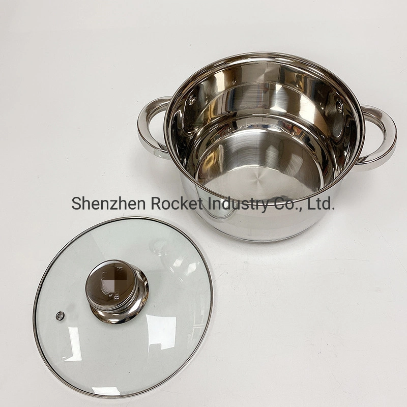 Wholesale Kitchen Casserole Stainless Steel Cooking Kitchen Pots Cookware Sets