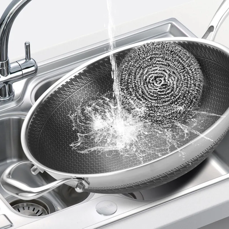 Stainless Steel Wok View 8