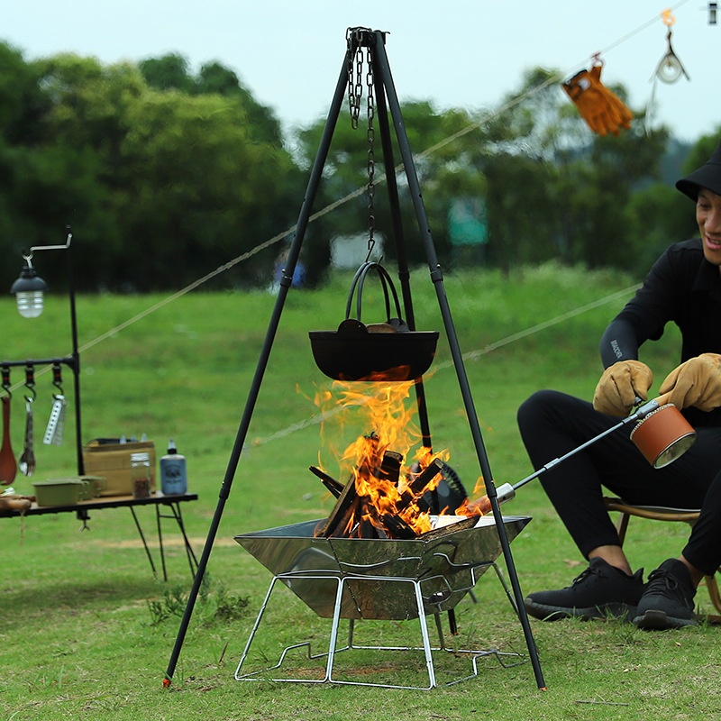 Outdoor Dutch Oven Camping &amp; Home Cooking Suki Non-Coated Non-Stick Thickened Wok Eco-Friendly Heat Preservation Cookware