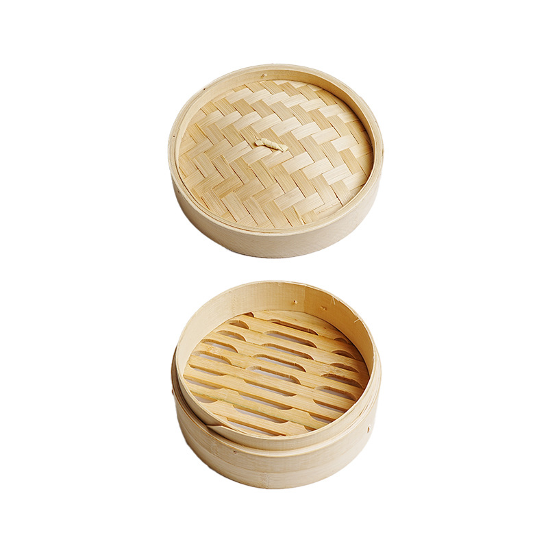 Durable Classic Bamboo Steamer Set Mini Kitchen Steamer Basket Commercial Dumpling Cooking