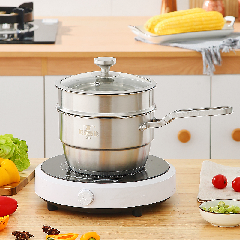 [Top Rated] 2-in-1 Stainless Steel Saucepan and Steamer Set with Glass Lid for Modern Kitchens
