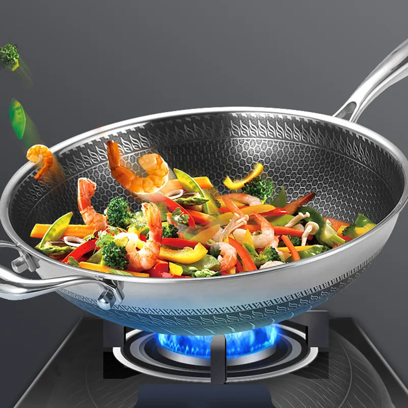 Stainless Steel Wok View 5