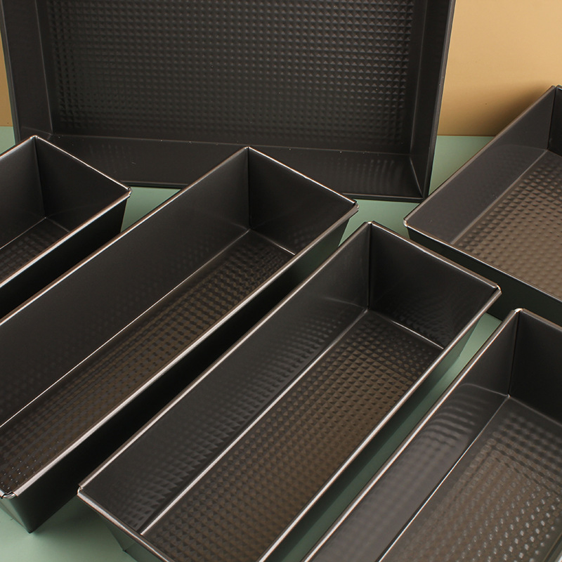 Wholesale Rectangle 2L Carbon Steel Bakeware Nonstick Coating Loaf Pan for Bakery Bread Loaf