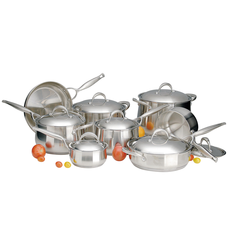 Cooking Pots and Pans Multi-purpose Cookware Set Stainless Steel Saucepan Dutchoven Saute Pan Stockpot Frypan Set