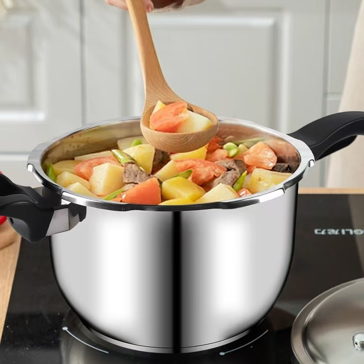 Thickened 304 Stainless Steel Pressure Cooker with Long Handle
