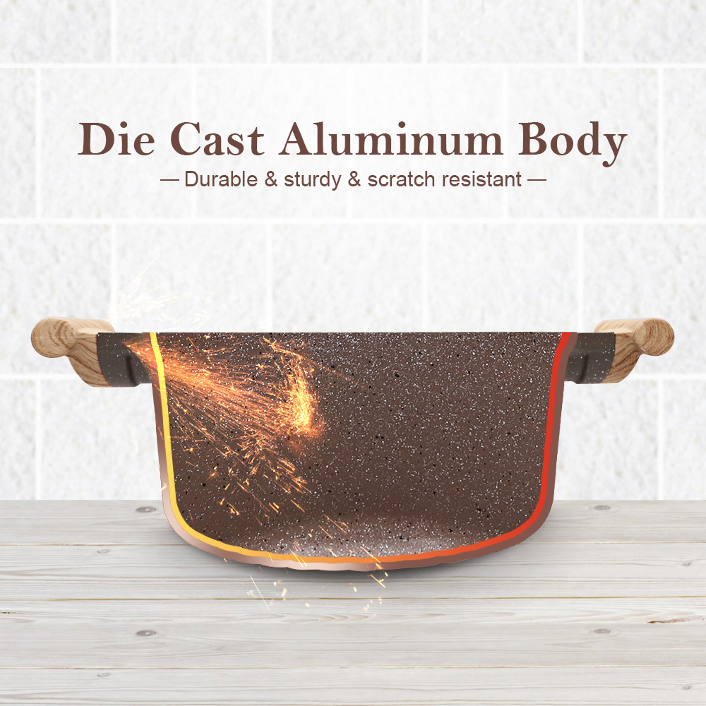 Kitchen Dutch Oven Casserole Induction Stew Soup Pot Cast Aluminum Cooking Pots Ceramic Non-Stick Coating