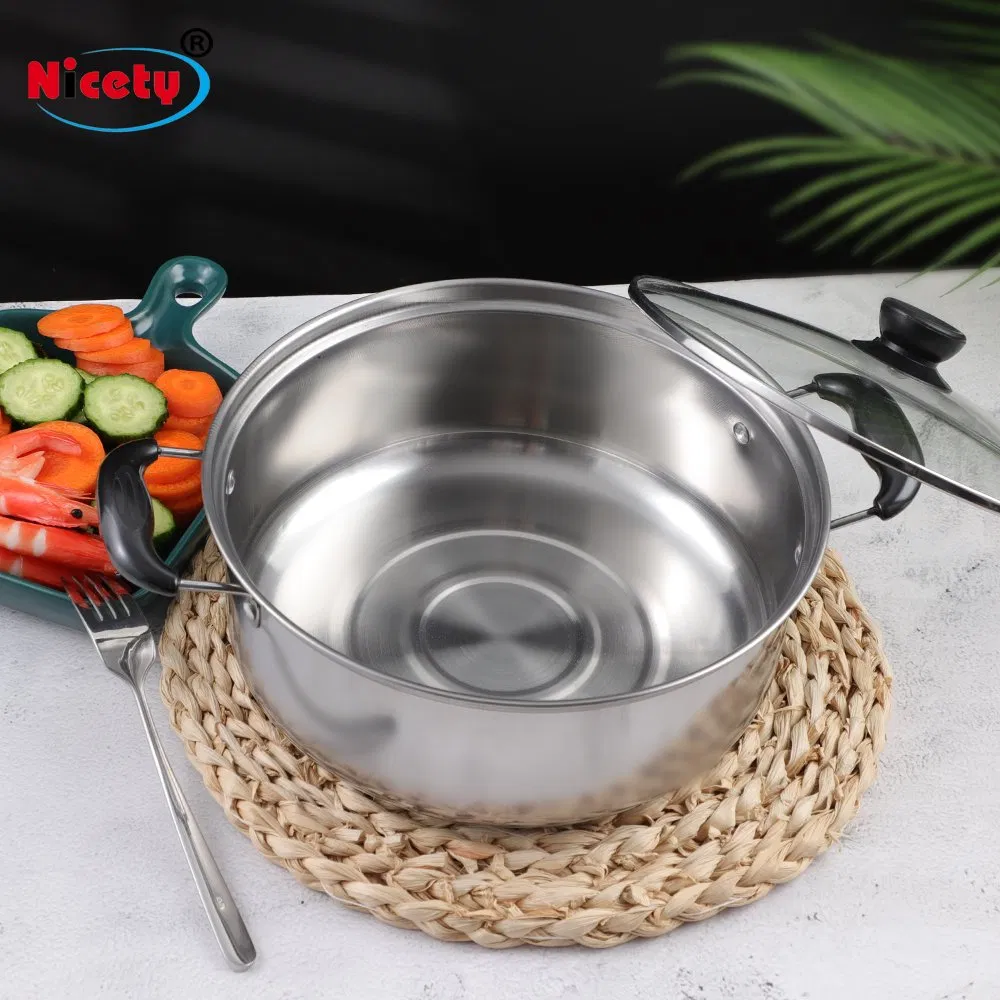 Wholesale Kitchenware Stainless Steel Cooking Pot Casserole Cookware Sets