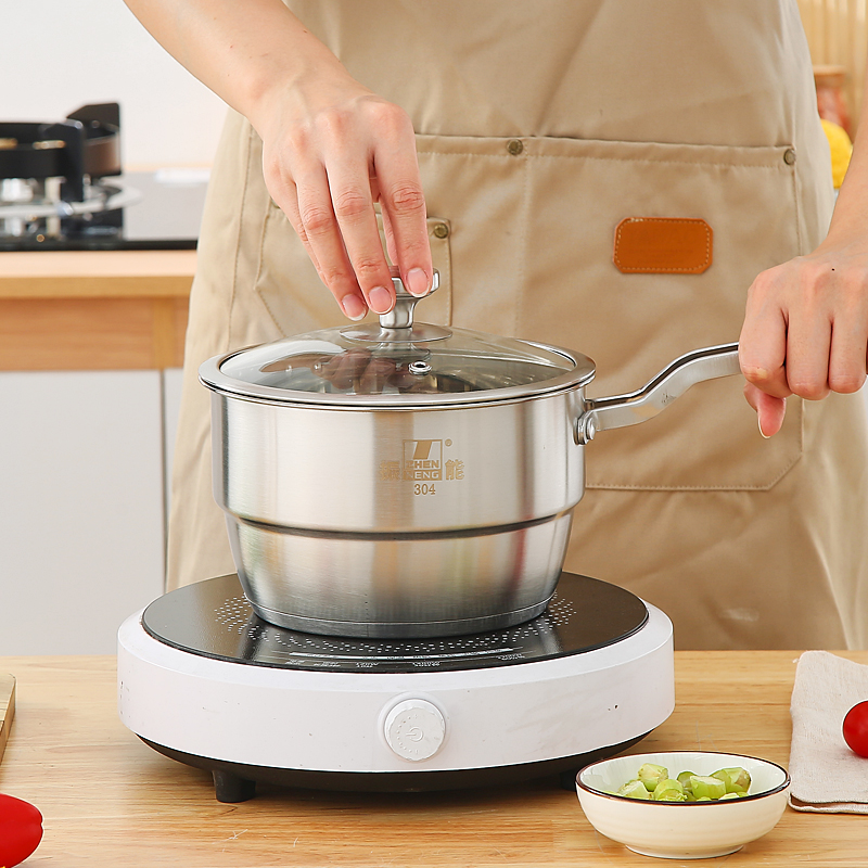[Top Rated] 2-in-1 Stainless Steel Saucepan and Steamer Set with Glass Lid for Modern Kitchens