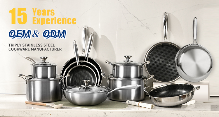 Three Layers Stainless Steel Cooking Steak Pan Specification Details