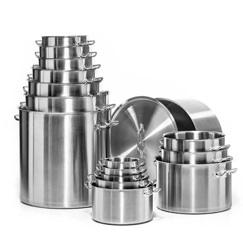 Factory Wholesale Stainless Steel 24/26/28/30cm Big Stockpot Commercial Kitchen Cooking Pots Cookware Stock Pots
