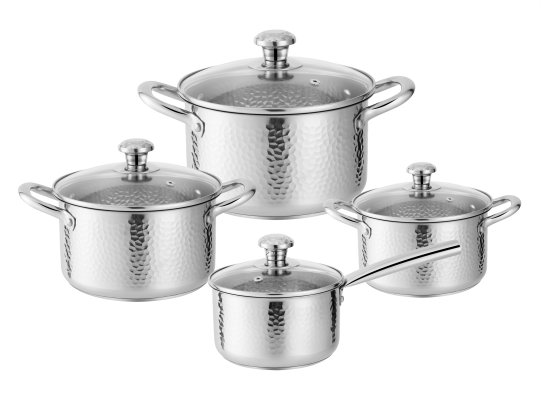 Premium 304 Stainless Steel Cookware Set Kitchen Induction Compatible Pots and Pans for Home &amp; Professional Use
