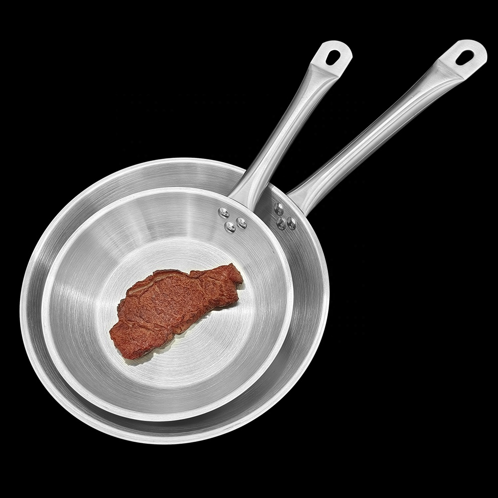 Leegin Cookware Commercial Polished Stainless Steel Frying Pan Fry Pans
