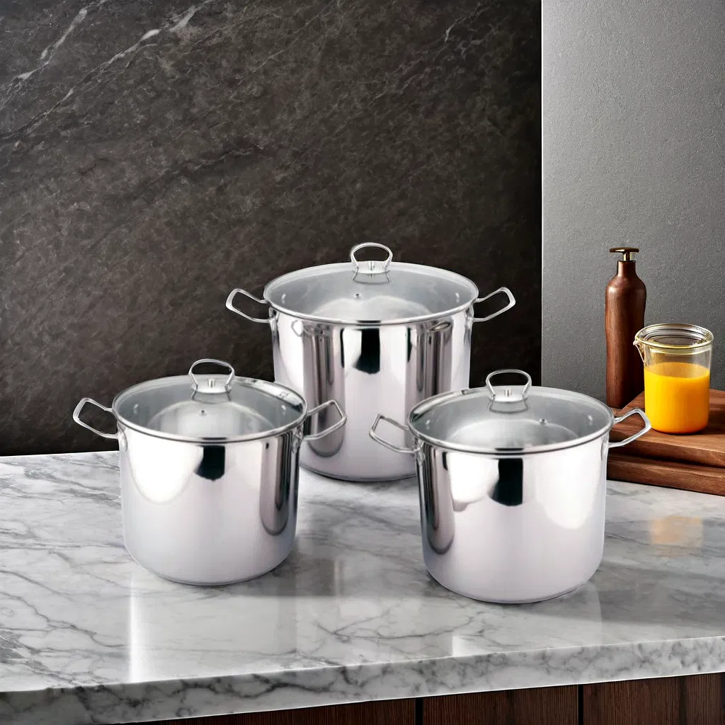 Premium Versatile Kitchen Cookware Large Capacity Casserole Stainless Steel Cooking Pot