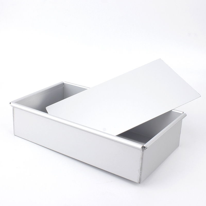 Rectangle Bread Mold Loaf Pan with Cover Nonstick &amp; Quick Release Coating Non-Adhesive Aluminum Mini Loaf Pan with Lid