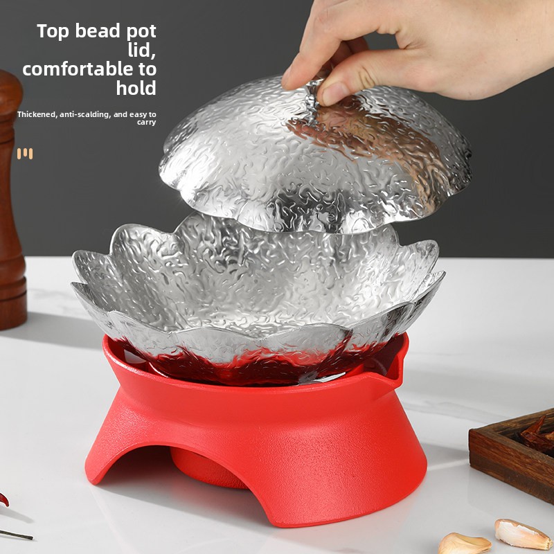 New Arrivals Modern Stainless Steel Small Dry Pot Non-stick Snowflake Soup Pot for Commercial Kitchen Induction Cooker Gas