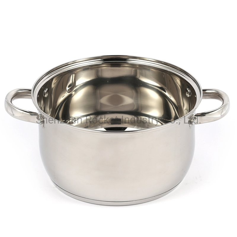 Metal Cover Stainless Steel Cookware Set Casserole Hot Pot