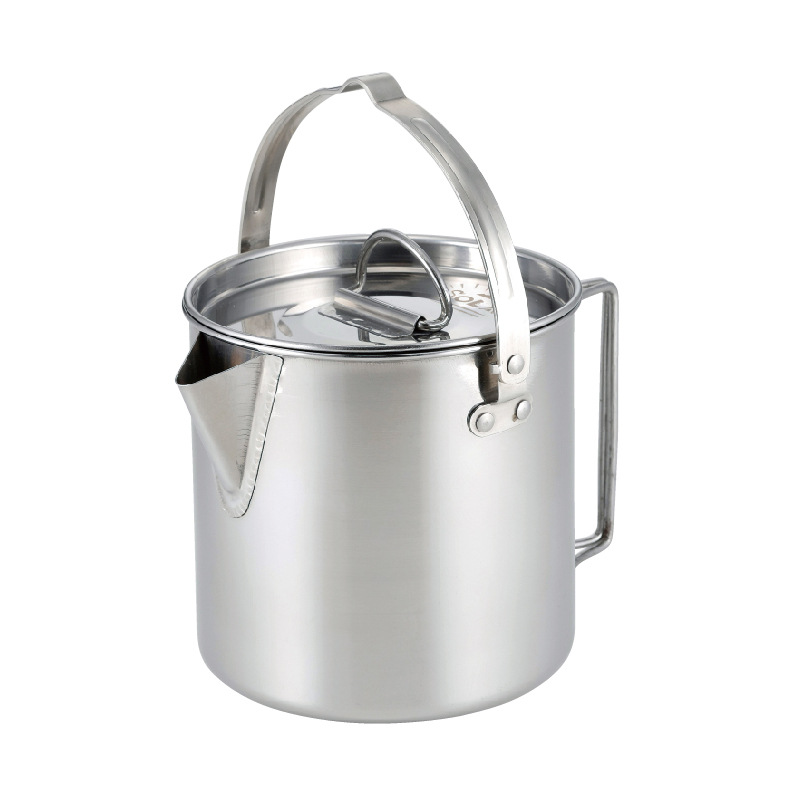 STARCAMP 430 Stainless Steel Portable Cookware Set Lightweight Outdoor Picnic Cooker Camping Kettle Tea Pot Coffee Pot Frying