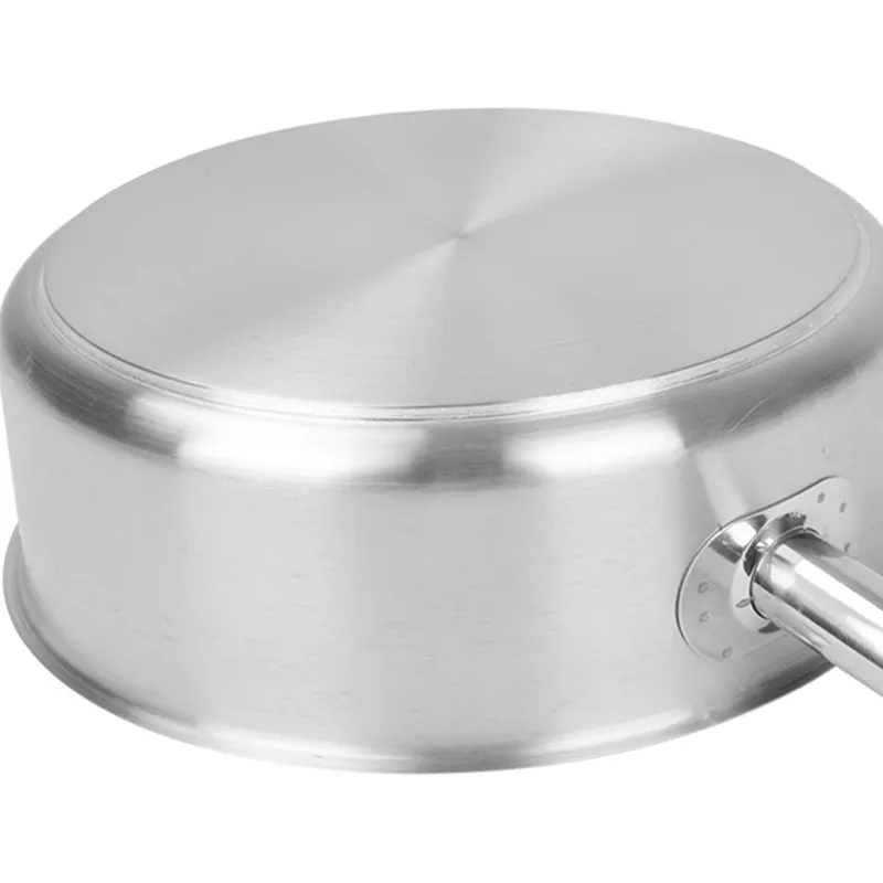 Classic Stainless Steel Composite Saucepan Detailed Photo 3