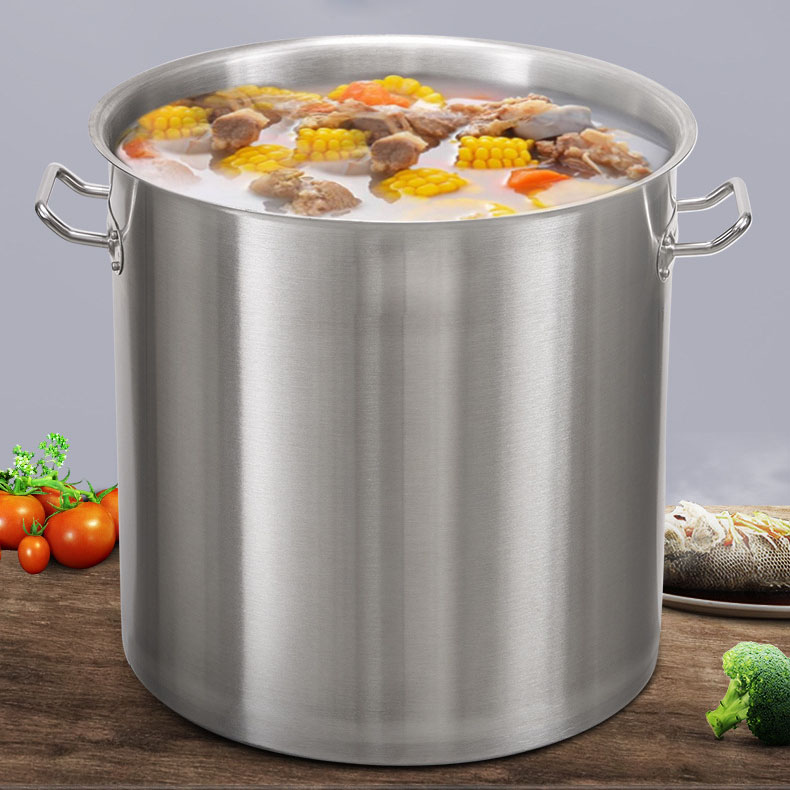 6L 12L 20L 25L 70L Large Capacity Stainless Steel Round Stock Pot Commercial Soup Pot Cooking Pots