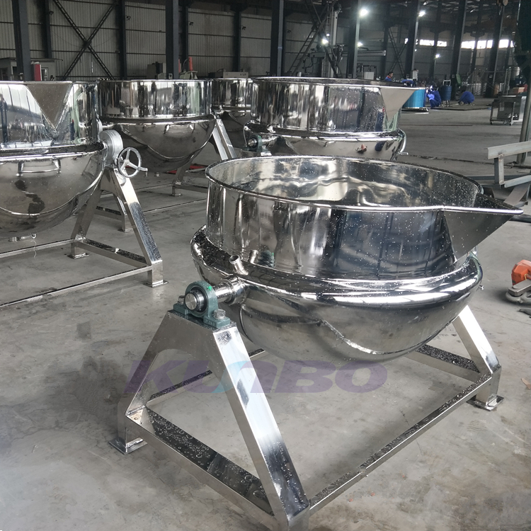 Stainless Steel Jacketed Cooking Kettle Detailed View