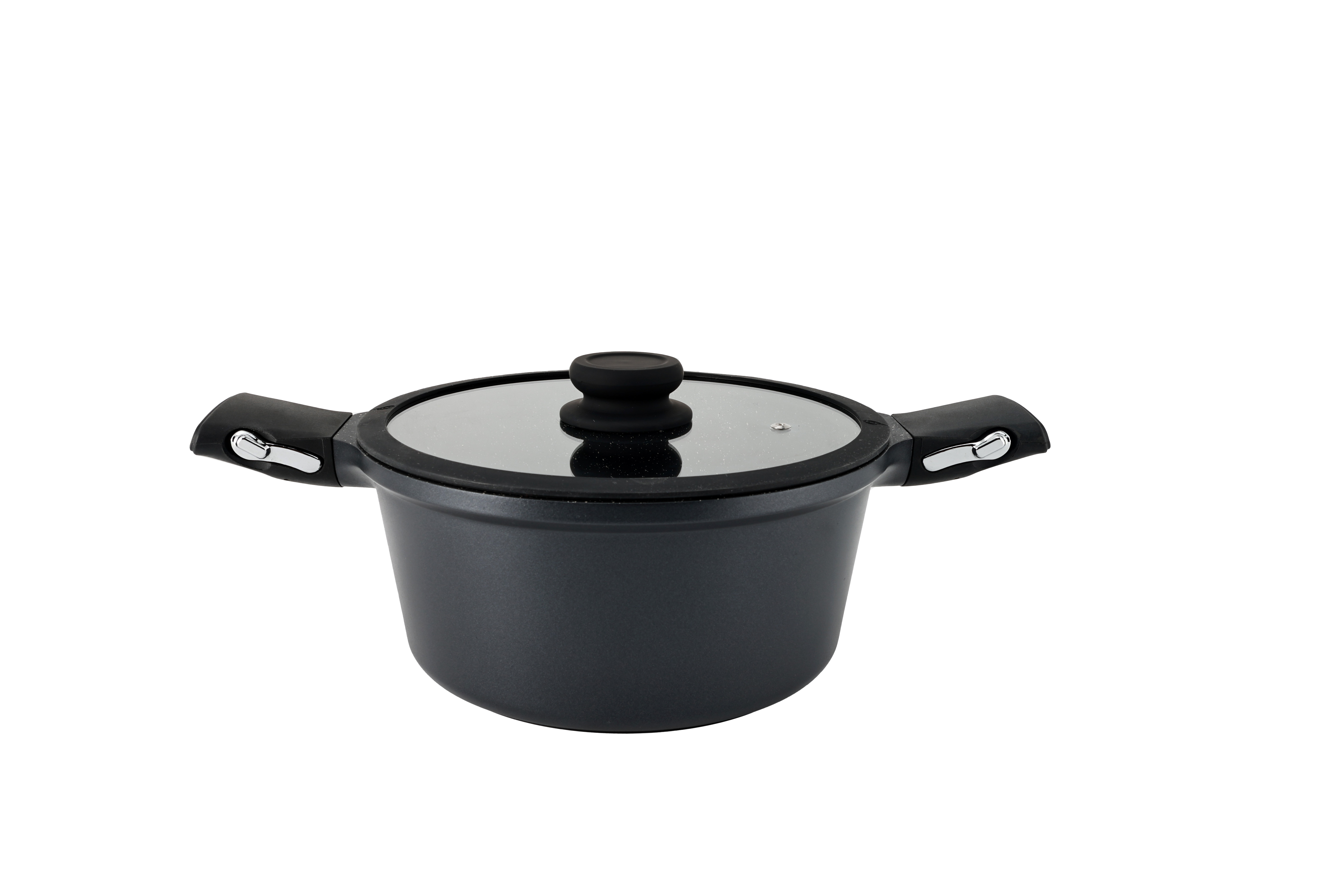 Luxurious Cookware Sets Ceramic Coating Pot Set Cooking Nonstick Black Aluminum Cookware Set