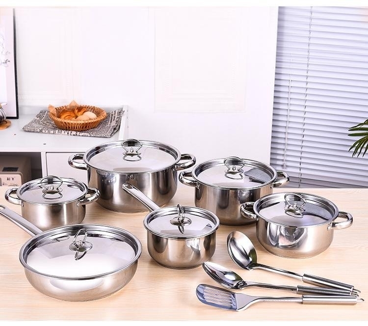 High Quality Stainless Steel Saucepan Set Mini Modern Style Non-Stick Cookware Set with Lid