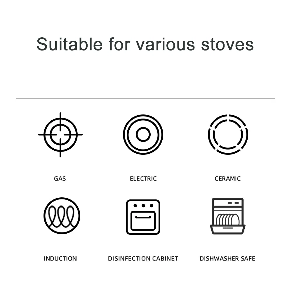 Commercial Grade Stainless Steel Soup Pot Double Ear High-Low Design Compatible with Induction Cookers