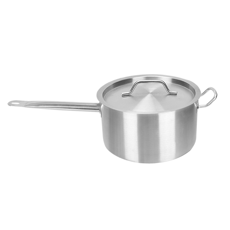 High Quality Wide Base Induction Stainless Steel Saute Pan for Cooking Noodles