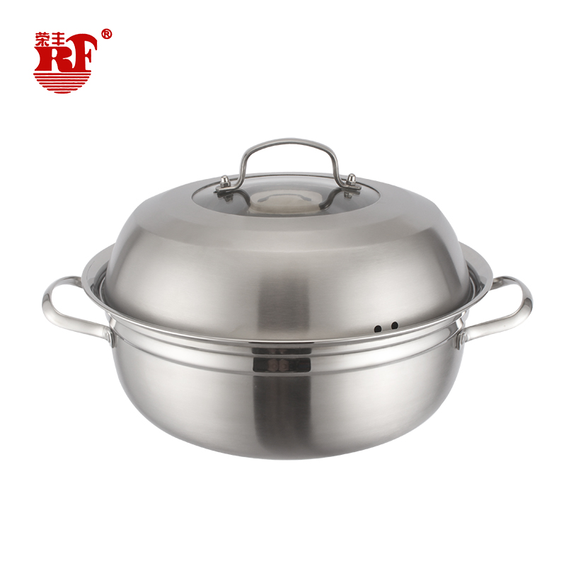 Wholesale Two Layer or Three Layer 304 Stainless Steel Multi-function Steamer Pot Stock Pot