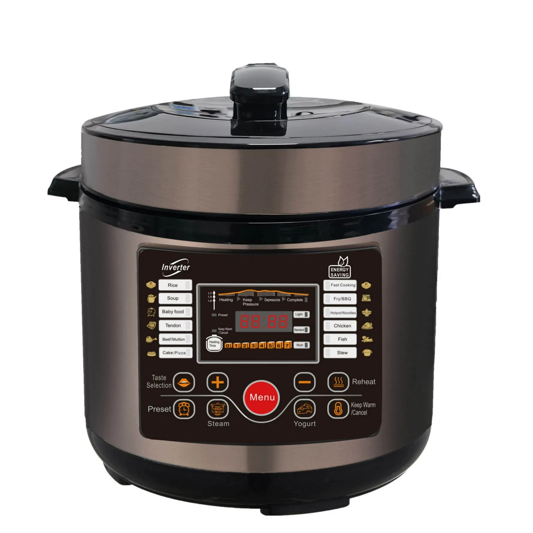 Smart Electric Pressure Cooker for Home Kitchen with Multiple Protection and Anti-Scald Body