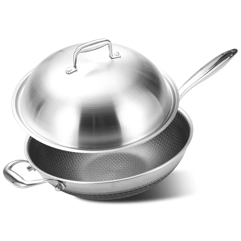 Stainless Steel Wok View 2