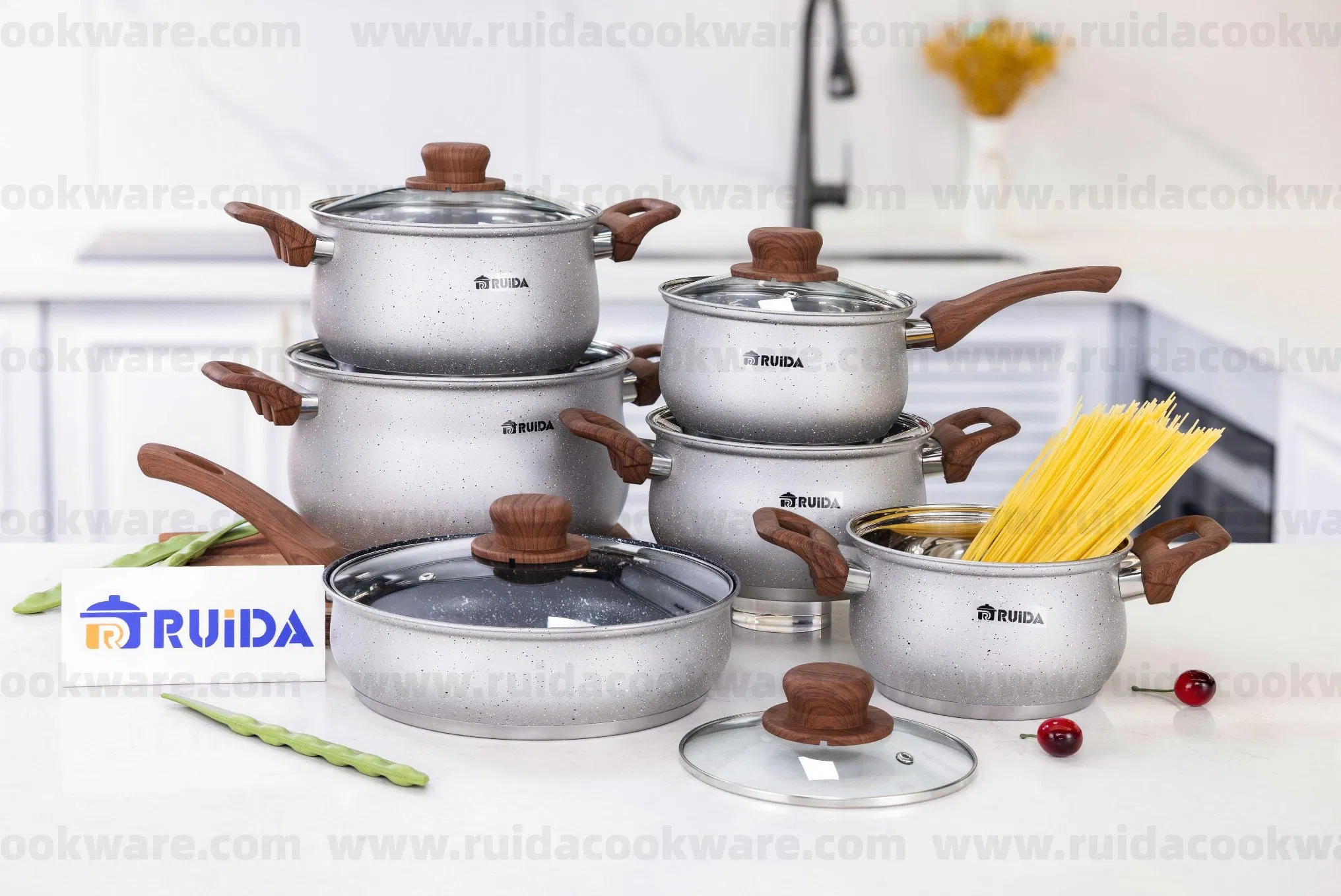 Good Quality Cookware-Set Pots and Kitchen-Storage Oven-Safe All Stovetops Compatible