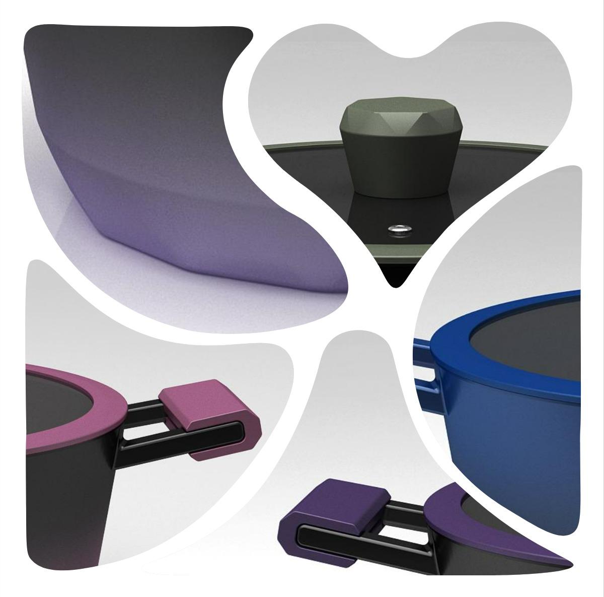 Diamond-Textured Non-Stick Cookware Set Durable Die-Cast Aluminum Body Premium Kitchen Pans with Stylish Design